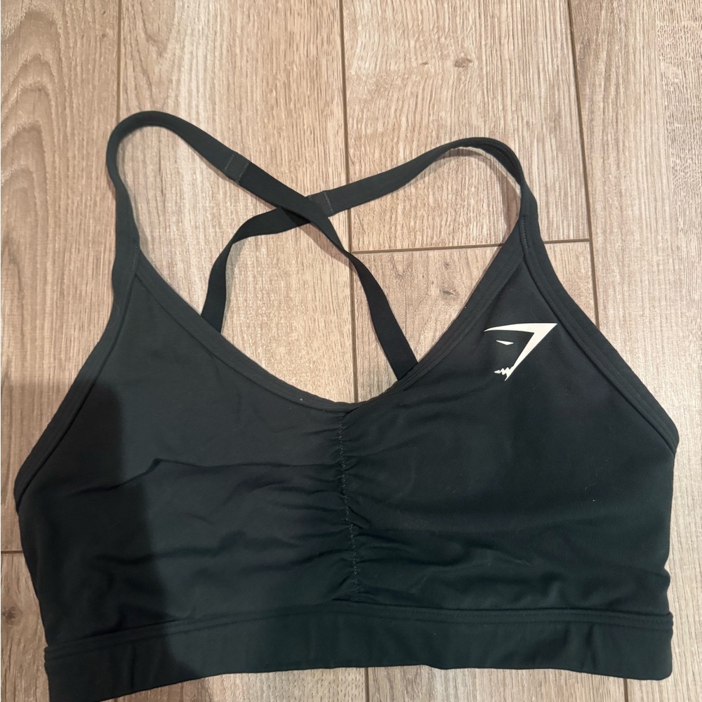 Gymshark Black Strappy Sports Bra